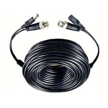 Câble de 20 m pour caméra de vidéo-surveillance fiche bnc coaxial + alimentation