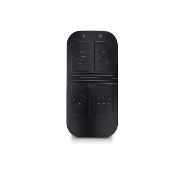 Télécommande design 4 fonctions noire pour Alarme DNBi / ICE-Bi / SHBi sans logo
